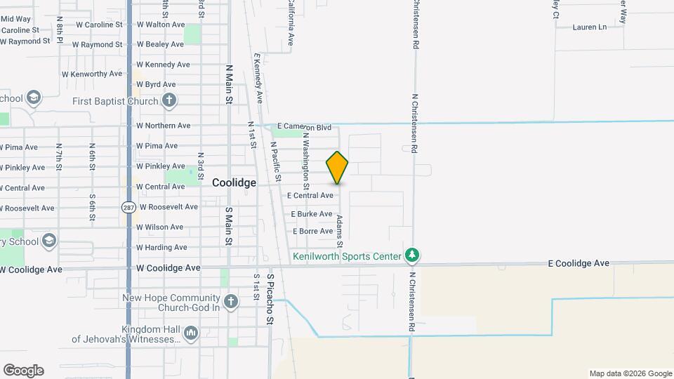 102 Adams St Map and Location Details