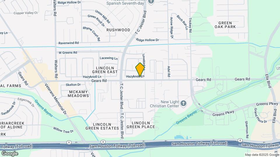 1715 Hazyknoll Ln Map and Location Details