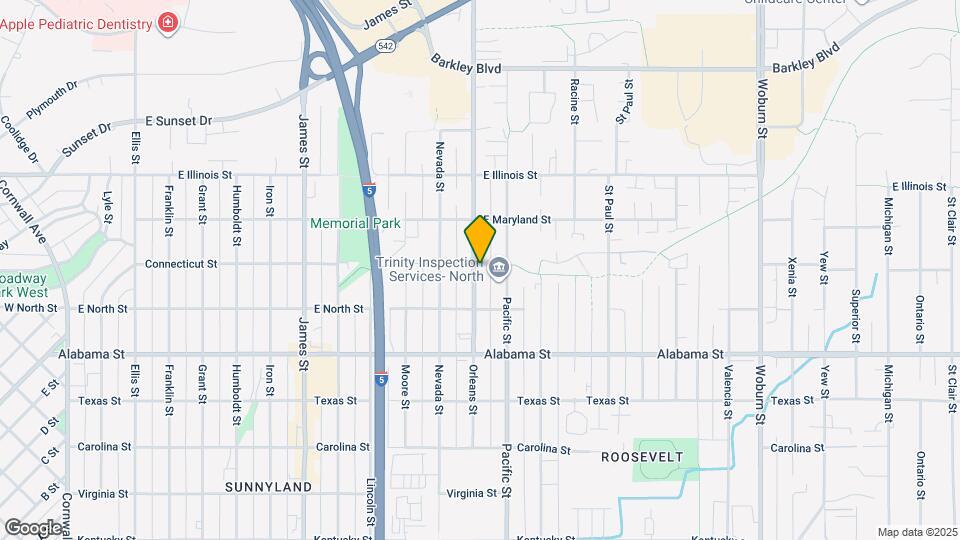 2636 Orleans St Map and Location Details