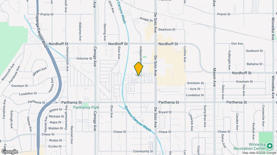 8865 Independence Ave Map and Location Details