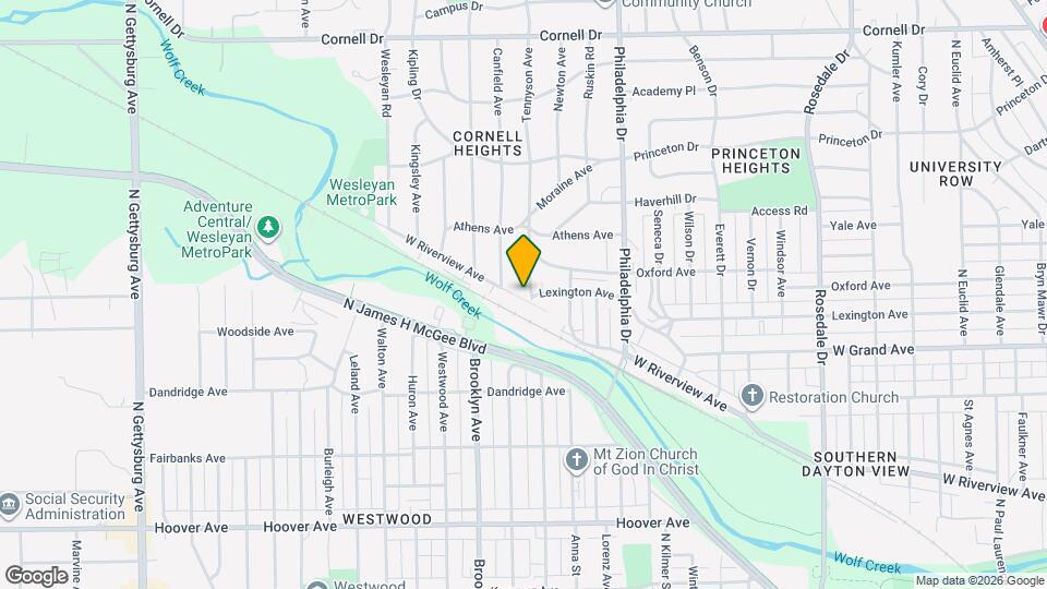 1107 Tennyson Ave Map and Location Details