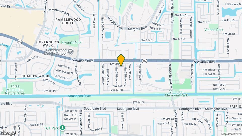 256 NW 78th Ter Map and Location Details