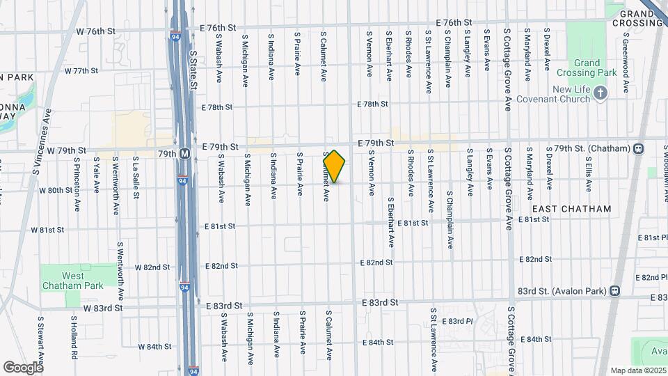 8001-8003 S Calumet Ave Map and Location Details