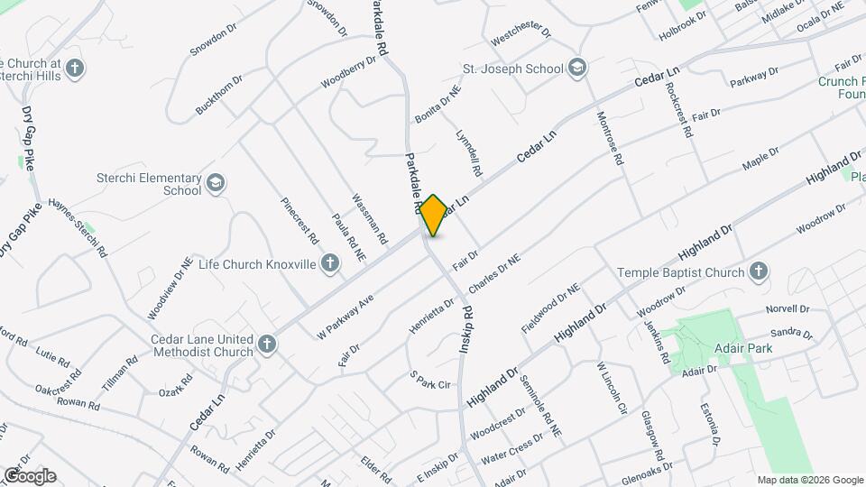 5218 Inskip Rd Map and Location Details