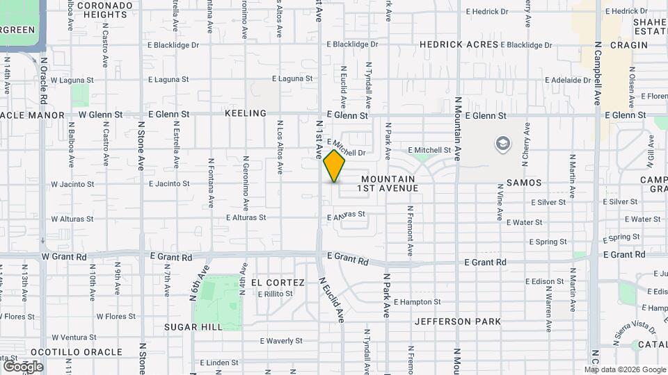 2565 N Euclid Ave Mapa y Detalles de la Ubicación
