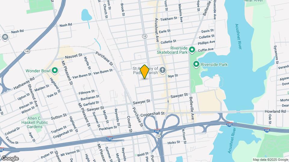 136 Nye St, Unit 1 Map and Location Details