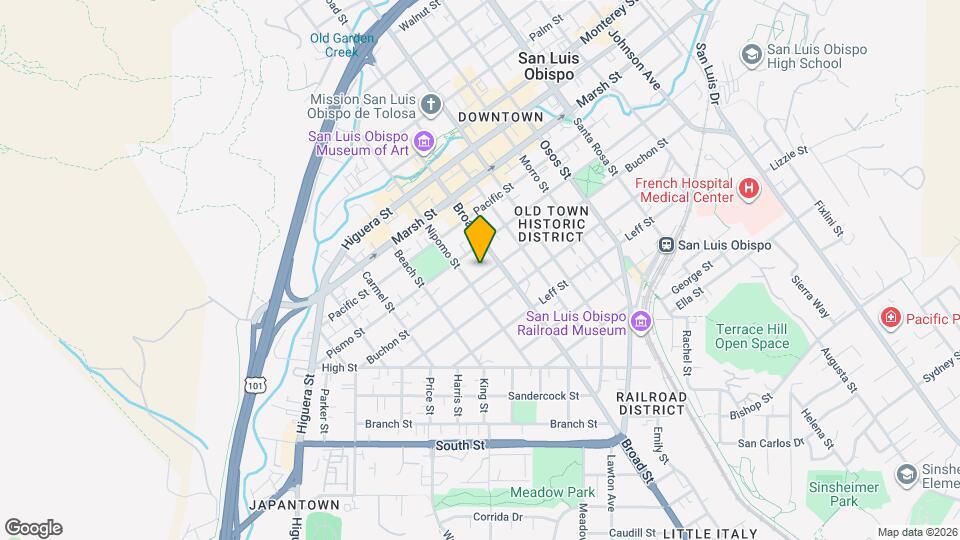 658 Buchon St Map and Location Details