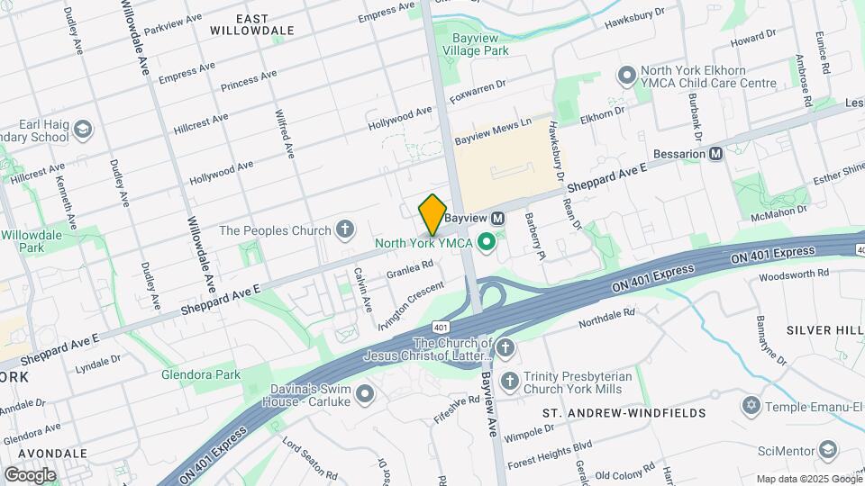 339-341 Sheppard Ave E Map and Location Details