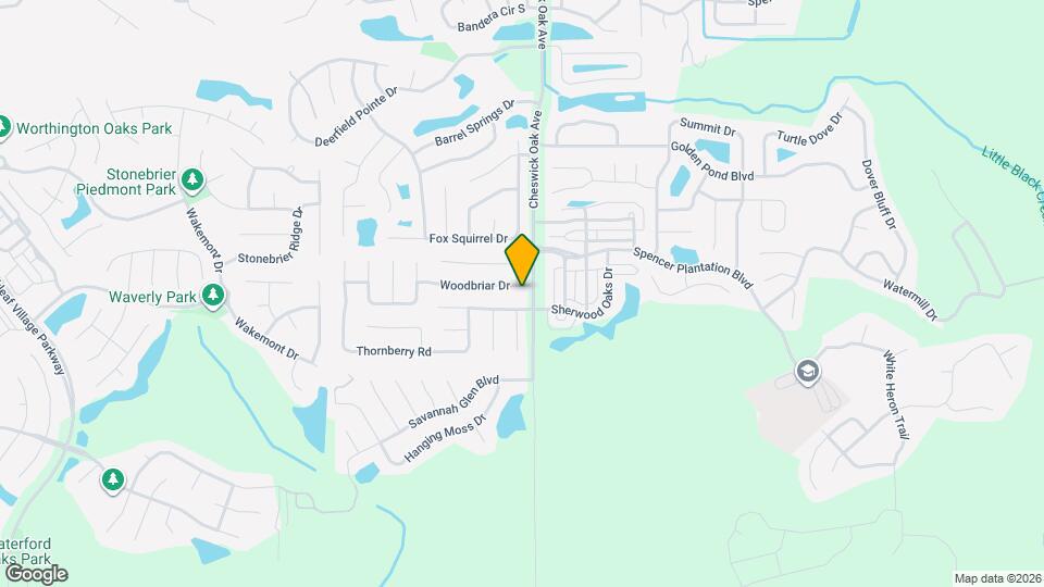 3701 Woodbriar Dr Mapa y Detalles de la Ubicación