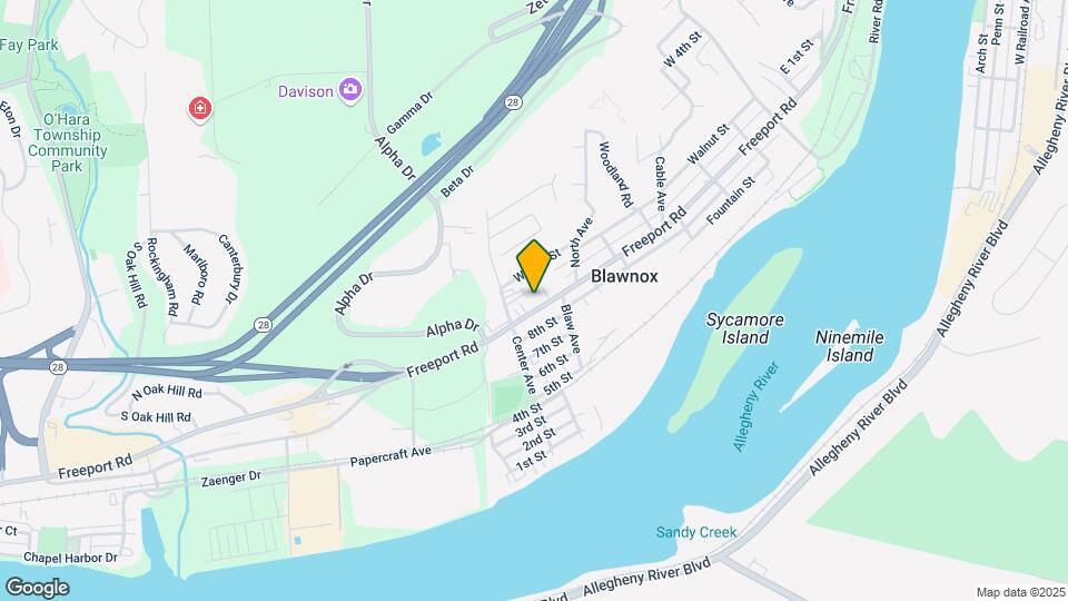 225 Freeport Rd, Unit 1 Map and Location Details