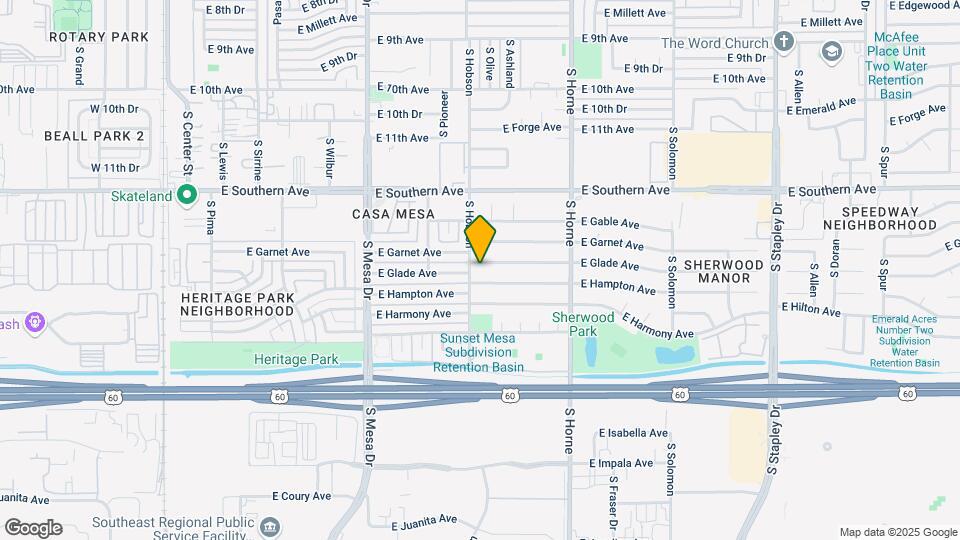 615 E Glade Ave Map and Location Details