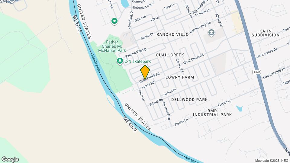 1415 Quail Creek Rd Map and Location Details