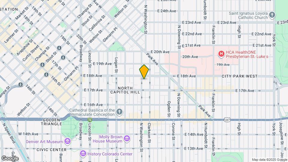 1754 N Washington St Map and Location Details