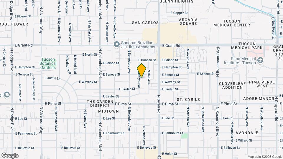 2000-2012 N Madelyn Ave Mapa y Detalles de la Ubicación