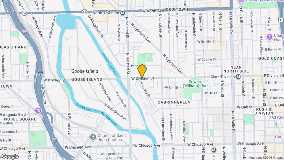 671 W Division St, Unit #C Map and Location Details
