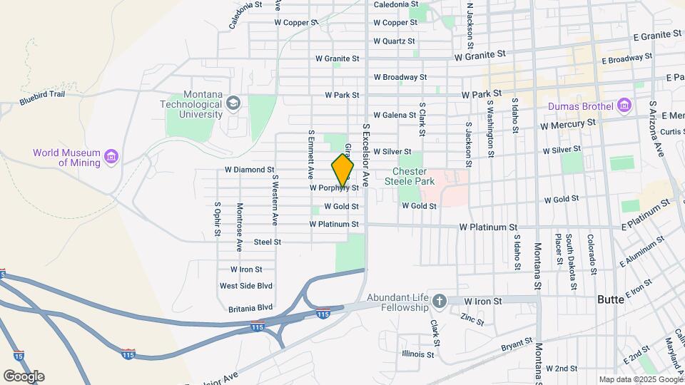 1008 W Porphyry St Map and Location Details