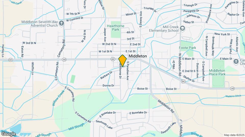 197 S Hawthorne Ave Map and Location Details