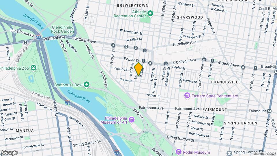 821 N Taney St, Unit B Map and Location Details