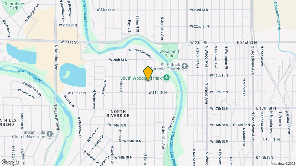 1934 N Burns Ave Map and Location Details