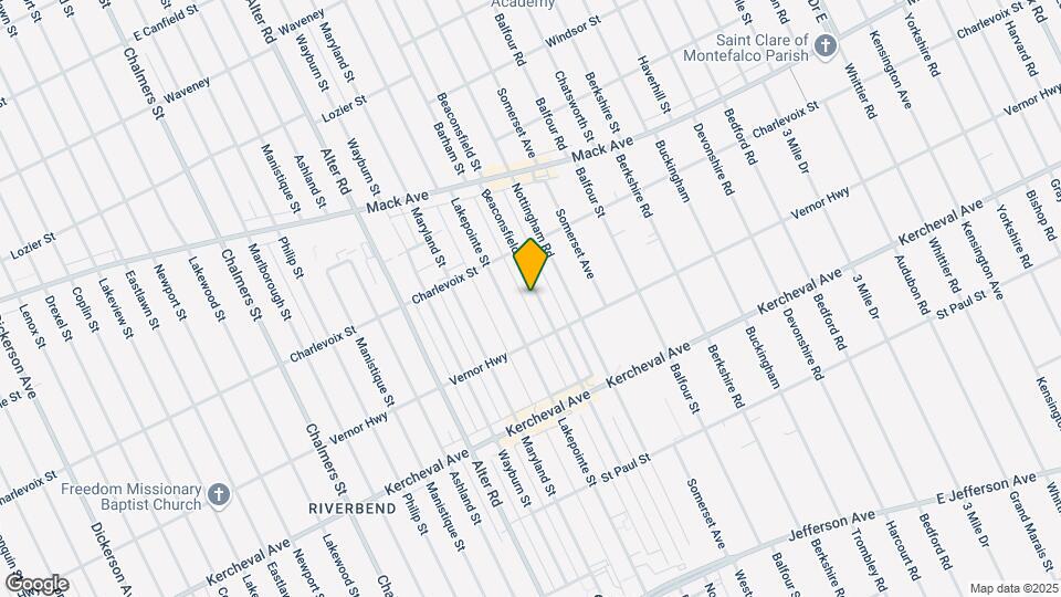 1343 Beaconsfield Ave Map and Location Details