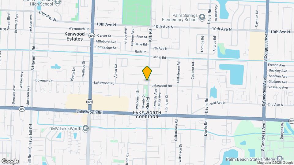 3733 Kirk Rd Map and Location Details