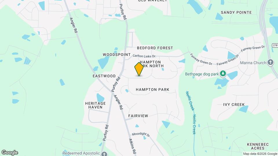 4116 Hampton Park Way Map and Location Details