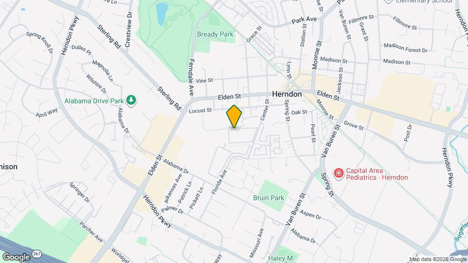 615 Center St Map and Location Details