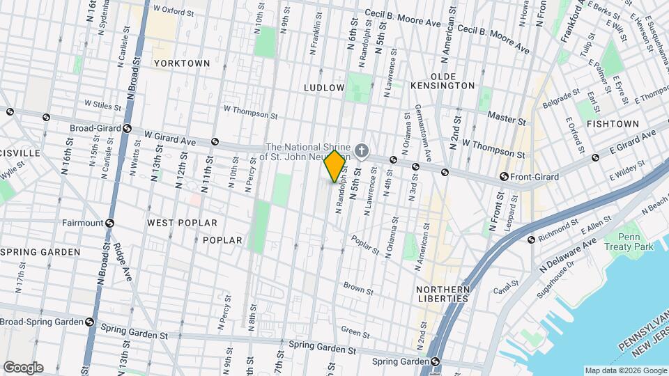 963 N 6th St Map and Location Details