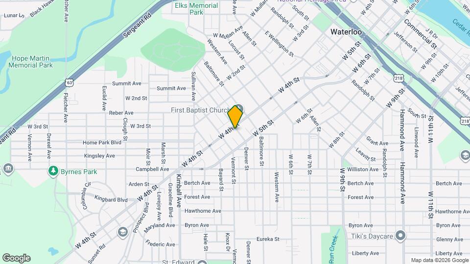 506 Denver St Map and Location Details