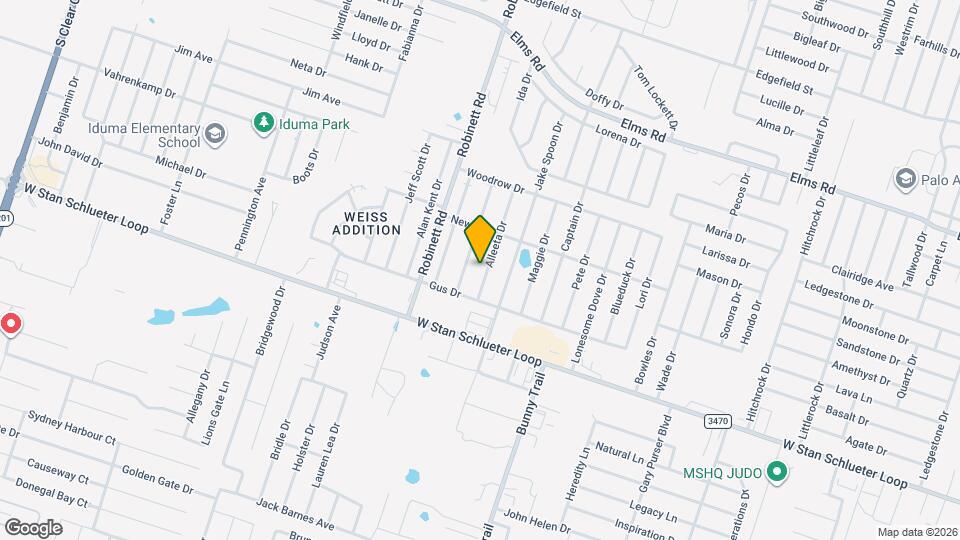 4501 Alleeta Dr Map and Location Details