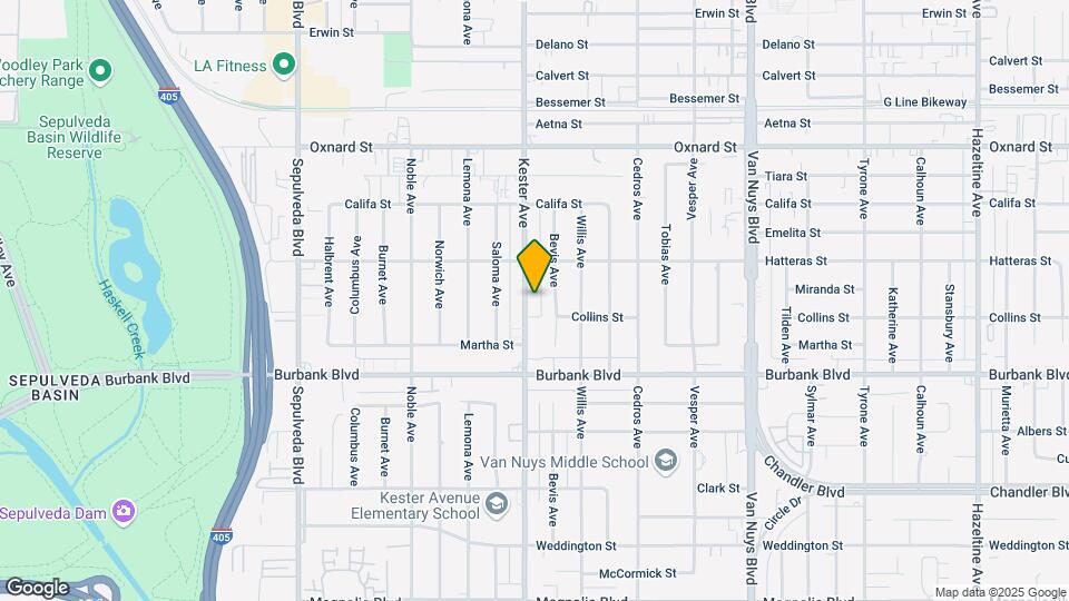 5716 Kester Ave Map and Location Details