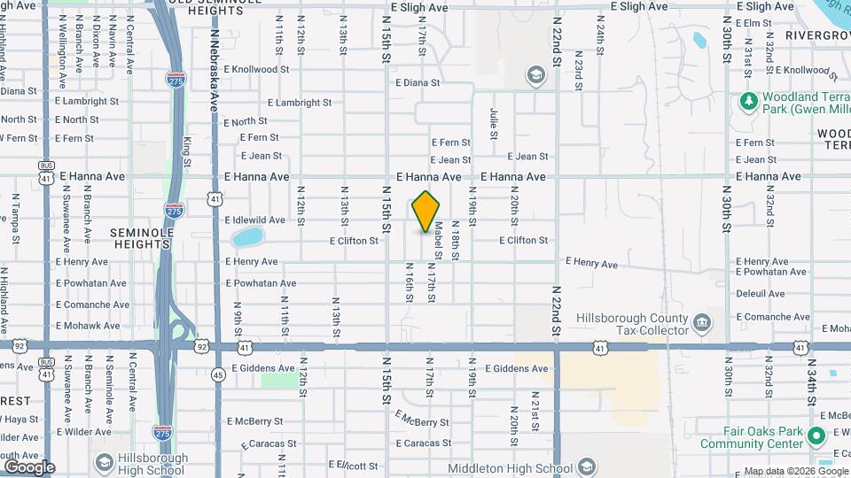 5813 N 17th St Mapa y Detalles de la Ubicación