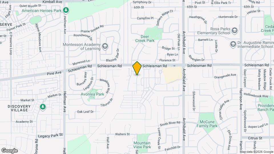 7035 Montecito Ln Map and Location Details