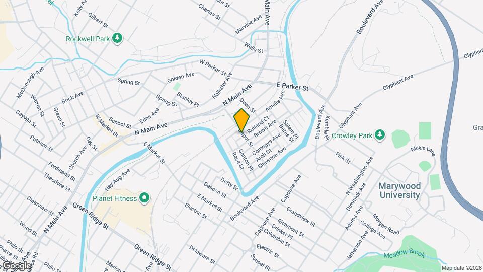 414 Depot St Map and Location Details