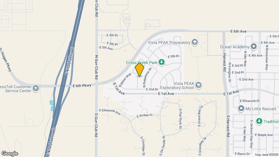 206 N Coolidge Way Map and Location Details