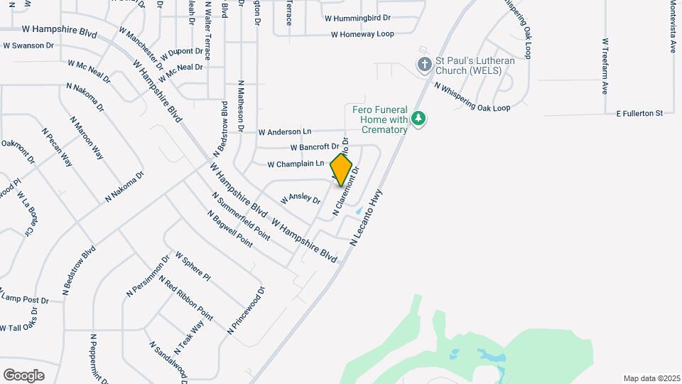 5736 N Claremont Dr Map and Location Details