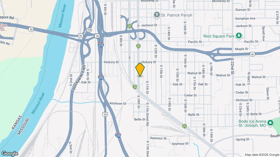 2417 S 10th St Map and Location Details