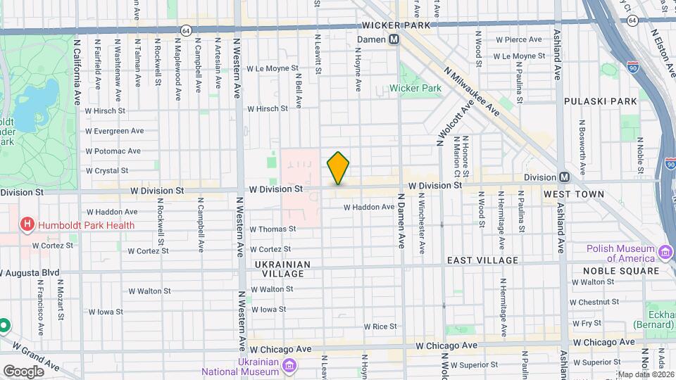 2135 W Division St Map and Location Details