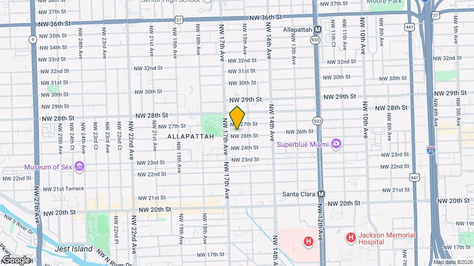 1605 NW 26th St Map and Location Details