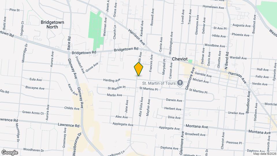 4126 Harding Ave Map and Location Details