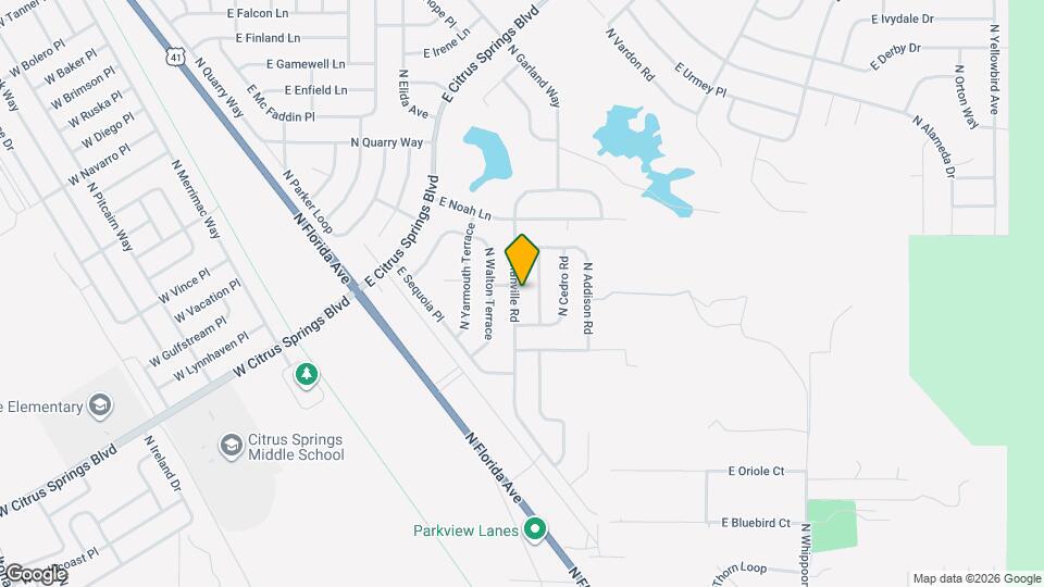 7867 N Manville Rd Map and Location Details