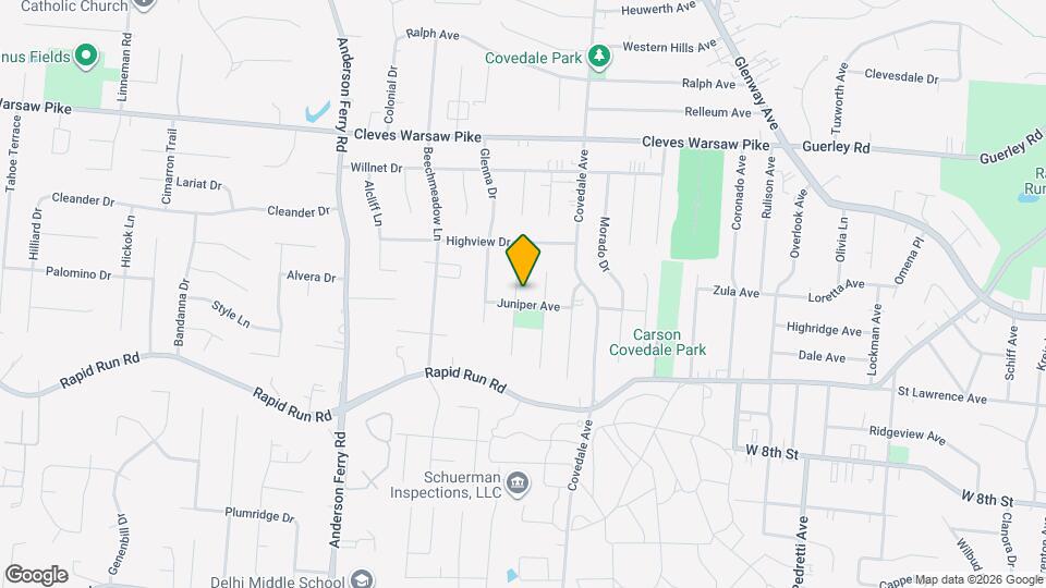 1008 Edgetree Ln Map and Location Details