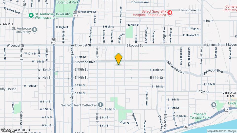 618 E 15th St Map and Location Details