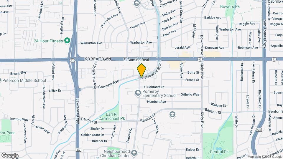 1343 Pomeroy Ave Map and Location Details