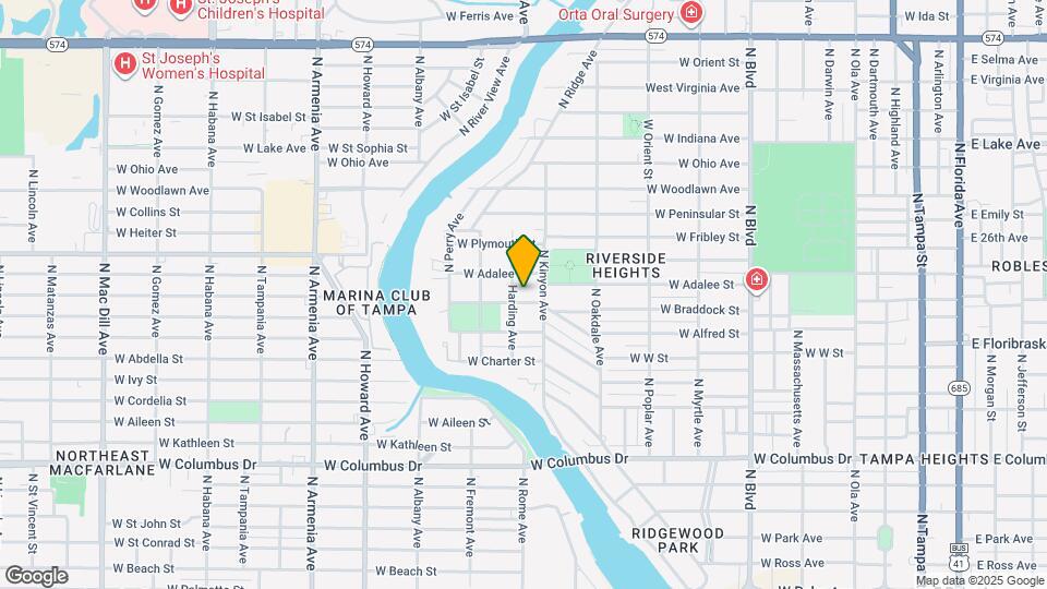 1107 W Braddock St Map and Location Details