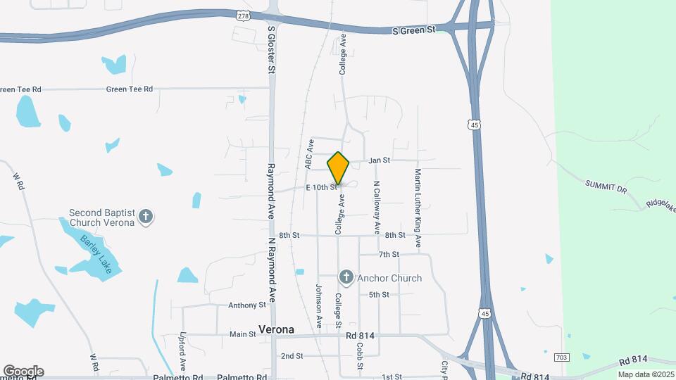 213 College Ave Map and Location Details