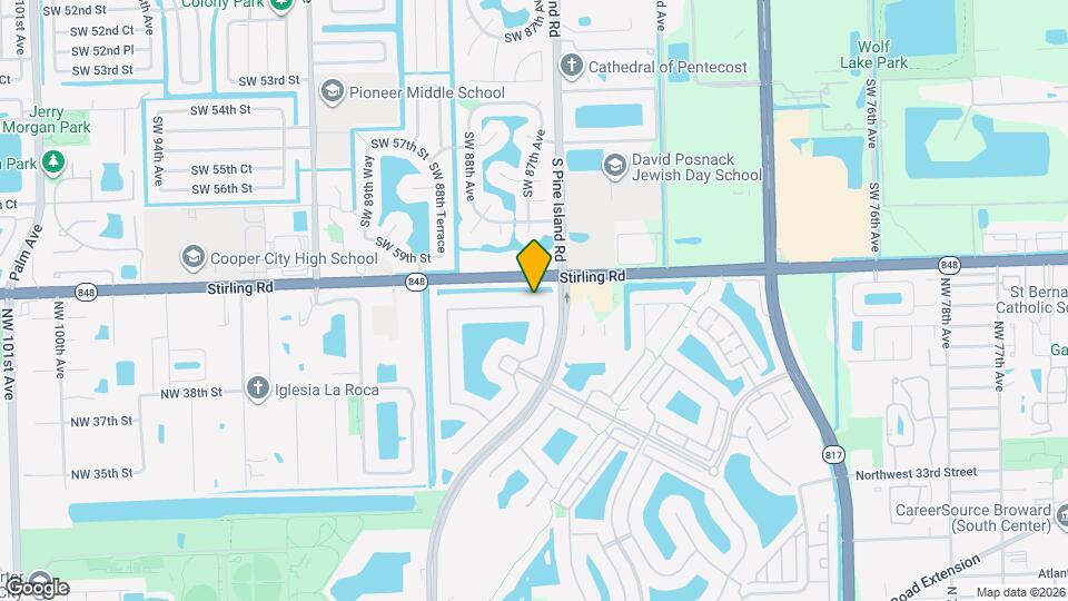 8711 NW 41st St Map and Location Details