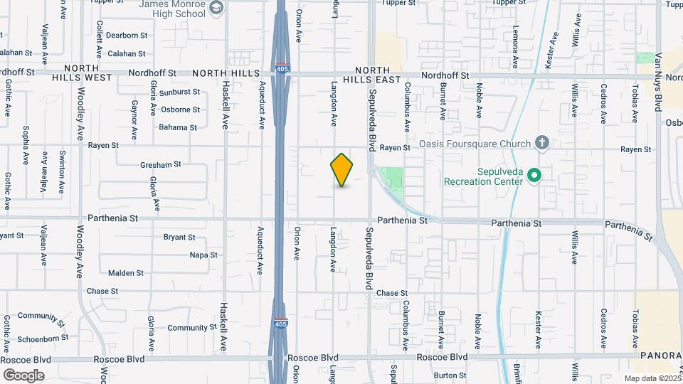 8750 Langdon Avenue Map and Location Details