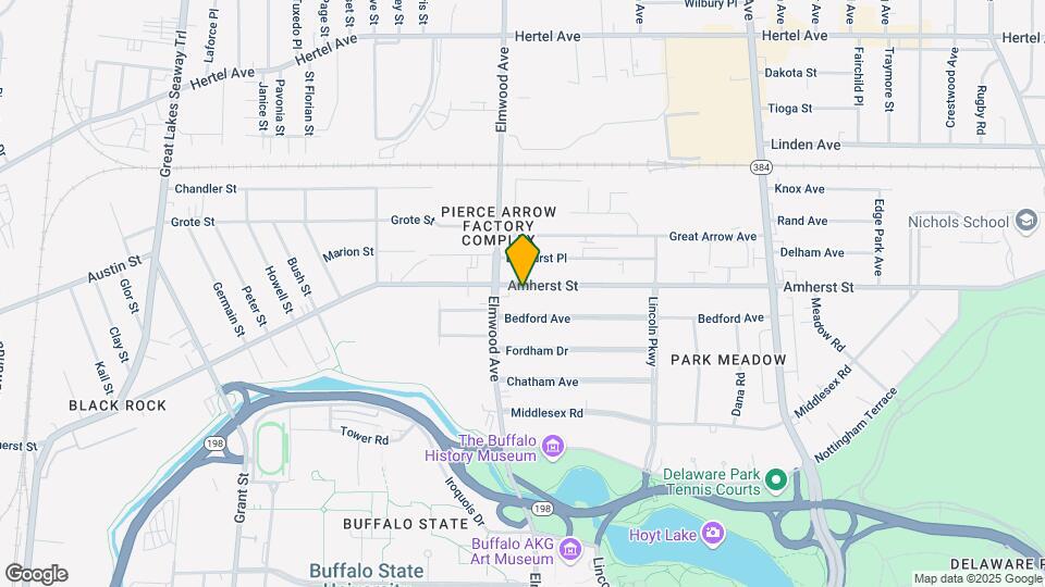 723 Amherst St, Unit Lower Map and Location Details