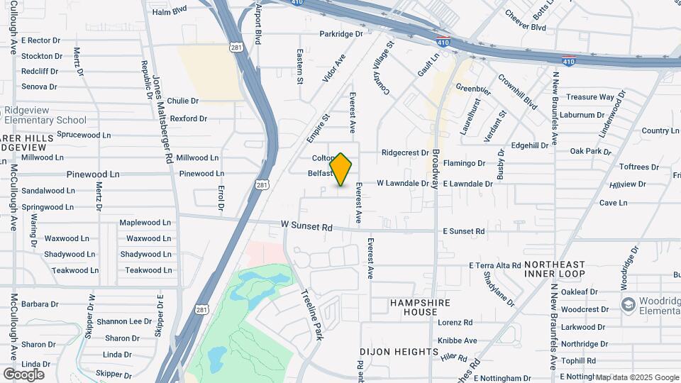 1511 E Sandalwood Ln Map and Location Details